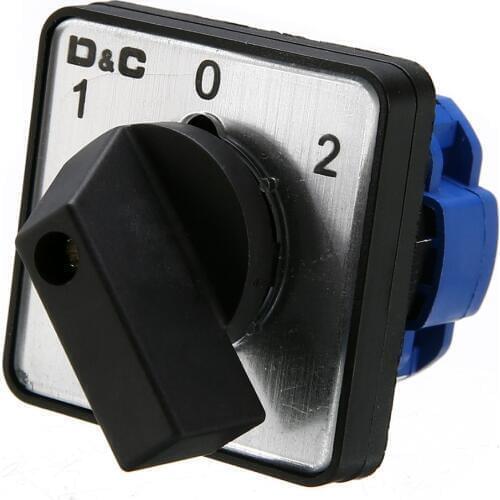 1x Changeover Switch AC 500V On/Off/On 3 Position Control 4 Terminals Design Universal Rotary Selector Cam Changeover Switches