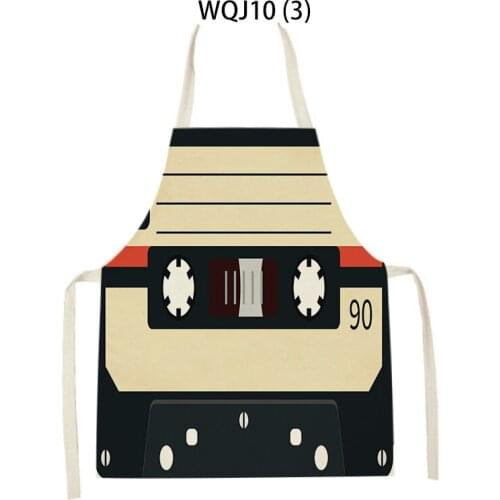 1 Pieces Game English Cassette Letters Kitchen Apron Unisex Home Cooking Dirt Resistant And Easy To Clean Bakery Cleaning Bib