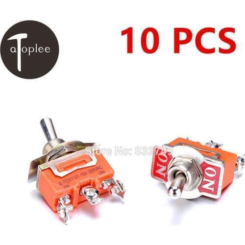 10 PCS KN1121 250V 15A Toggle Switch Touch ON-ON Switch Mini Small Toggle Switch 3 Pins Contralling AC DC Switch