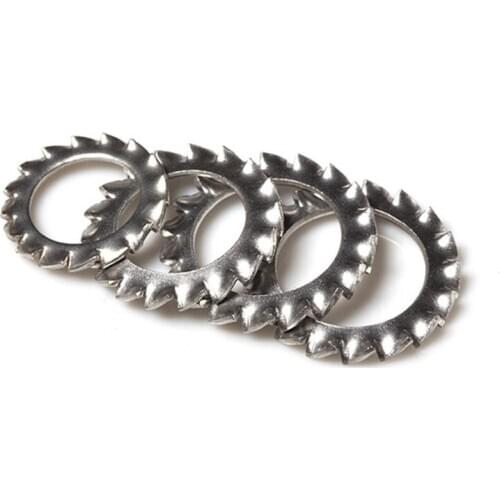 1000pcs DIN6798A M3 M4 M5 M6 M8M10 304 Stainless Steel Washers External Toothed Gasket Washer Serrated Lock Washer HW051 GB862.1