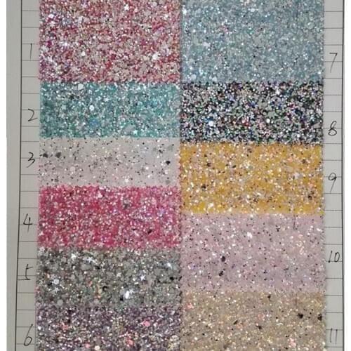 137cm*90cm PU glitter special material fabric Stretch cloth bottom laser Glitter Luggage handbags leather holographic fabric