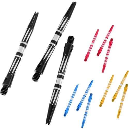 3 Pcs Pro 2BA Thread Alloy Re-Grooved Dart Stems Shafts - 4 Colors