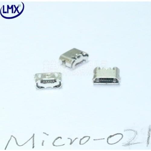 30pcs/lot Micro USB short 5Pins/5P Female Jack/with horn/DIP/8MM/5Pin USB Connector