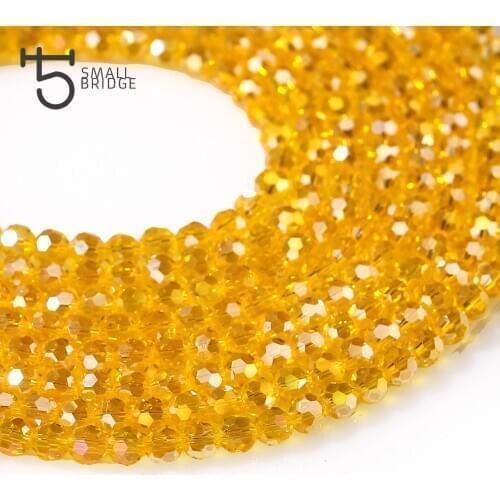 4 6mm Austria Red Face Ball Glass Bead for Crafts Women Diy Jewelry Making Material Pearls Spacer Crystal Bead Wholesale Z174