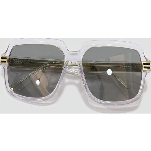 Retro Anti-reflective Square Sun Glasses Street Style Oversized Female Sunglasses Casual Fashion Designer Mens Eyewear UV400