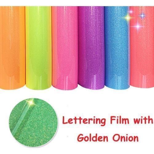 FREE SHIPPING New Iron On 50x100cm Heat Transfer Vinyl Lettering Film with Golden Onion T-shirt Printing Cutting Plotter Press