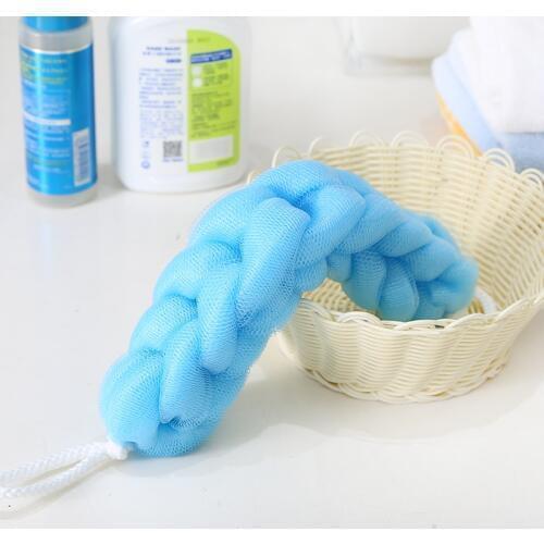 BF040 Bath Ball Tubs Cool Belt Towel Scrubber Body Cleaning Mesh Shower Wash Sponge Bath Brush 30cm