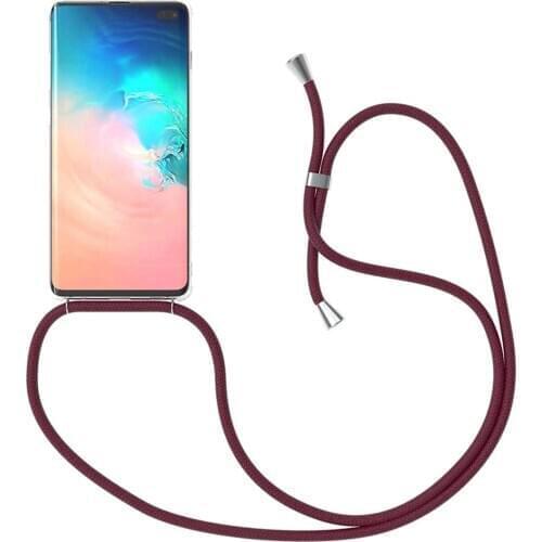 Binmer Mobile phone case for Samsung S8 Plus with lanyard Lanyard Neck Strap Retractable String Phone Cover Case