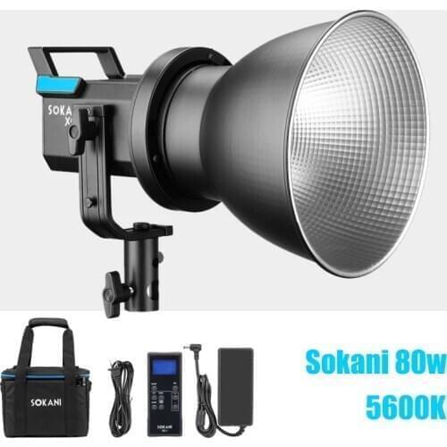 Sokani X60 v2 80W LED Video Light 5600K Daylight Outdoor Photography lights with Bowens Mount 2.4G Remote Controller