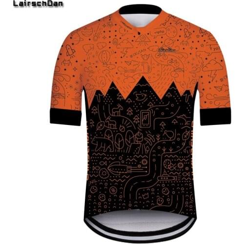 LairschDan 2021 Mens Short Sleeve Bike Shirt Road Cycling Jersey Mallot Ciclismo Hombre Verano MTB Racing Bicycle Clothing Tops