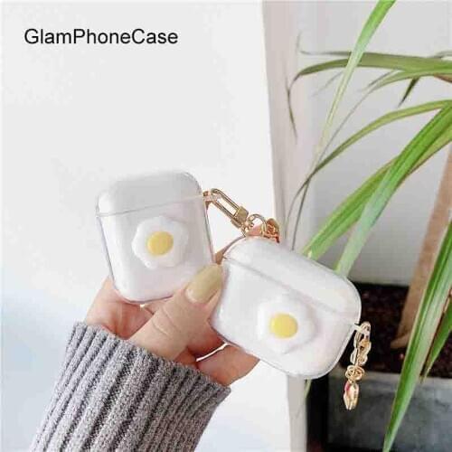 GlamPhoneCase Egg Yolk Chain Airpods 1/ 2 Airpods pro Case