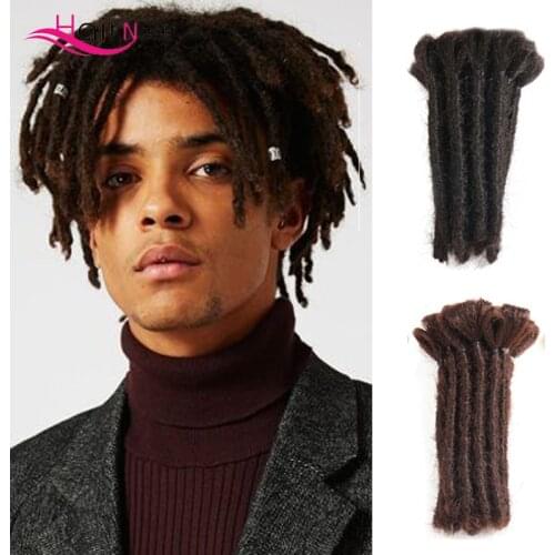 Hair Nest Short Dreads Crochet Braid Hair Handmade Dreadlocks Hair Extensions 15cm Reggae Synthetic Hair Braiding Hair For Men