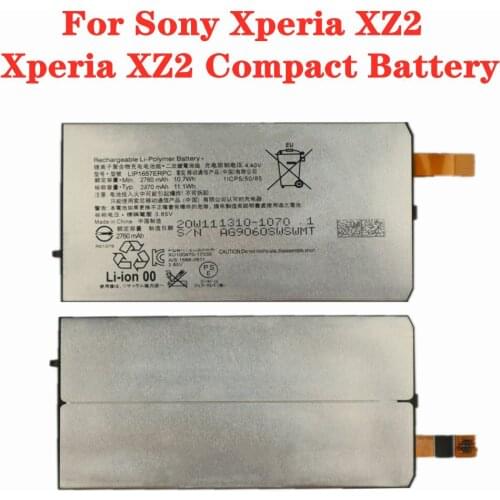 LIP1657ERPC Battery For Sony Xperia XZ2 Mini / Xperia XZ2 Compact / H8314 / H8324 / SO-05K Phone Replacement Battery 2870mAh