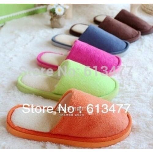 Autumn winter shoes Home slippers winter slippers, fleece slippers long flush warming homing slippers, indoor shoesTX001-1pcs