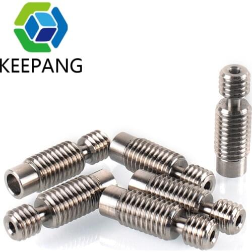 Heat Break for KINGROON KP3S 3.0 2.0 3D Printer MK8 hotend Stainless steel throat M6*30mm for 1.75mm PLA ABS PETG