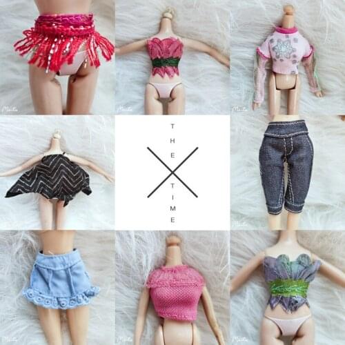 The Shirt Skire Pants Dress Clothes For Bratz Doll Monster High School Doll Ob11 Doll Play House Gift For Girl