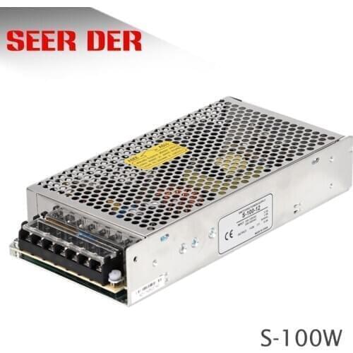 S-100-12 transformer 100w 12v 8.3a power supply units 220v ac to 12v dc led switching power supply