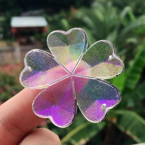 Large size 42mm AB Colors Flower Resin Crystal Stones flatback Rhinestone for DIY Craft Clothes decoration 4pcs/lot -Z16