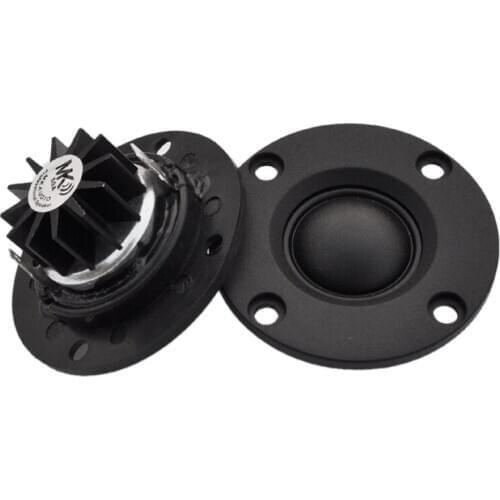 Tweeter Speaker 6 Ohm 30W Hifi Soft e Silk Film Treble Loudspeaker Neodymium Toothed Heat Sink 2Pcs