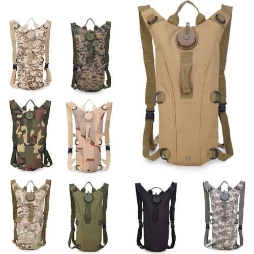 Outdoor Camouflage Water Bag With Liner Folding Backpack Military Camping Supplies 3L