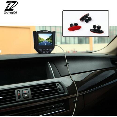 ZD 8pc Car Tidy Charging Cable Wire Clip Stickers For VW Passat B5 B6 Polo Golf 4 5 Chevrolet Cruze Aveo Captiva Lada Granta RAM