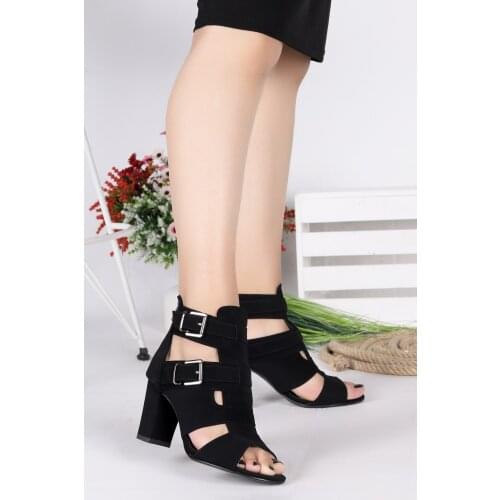 Woggo Pnt 410115 Suede 7 Cm Heel Women Sandals Shoes