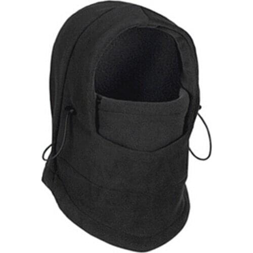 Winter Men Women Polyester Fleece Knit Warm Masked Hat Casual Outdoor Sport Cycling Windproof Hip-Hop Cap Skullies Beanies R89