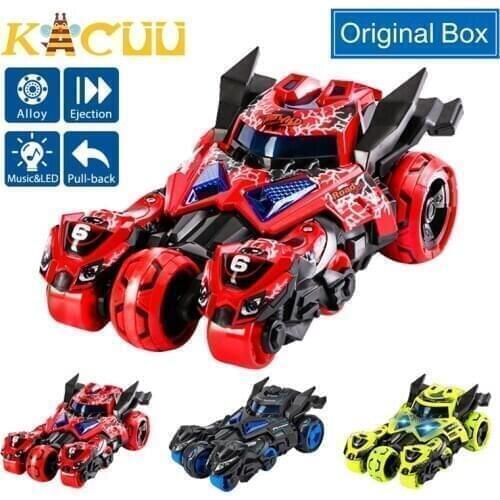 1:32 Alloy Diecast Pull Back Car Model Toy Sound Light Vehicles Carrier Truck Collection Brinquedos Eject Car For Children Toy G