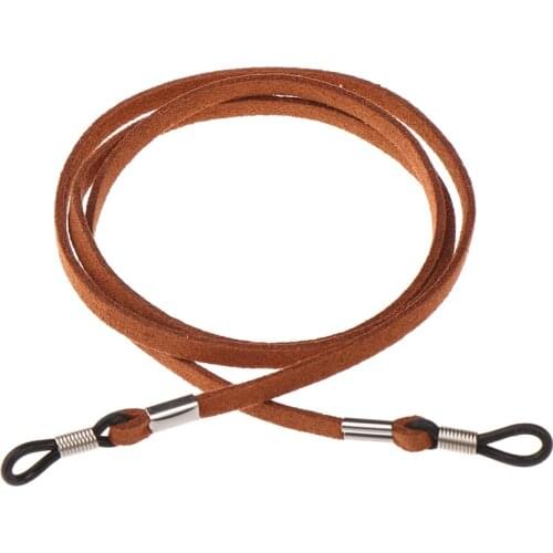 Unisex Non-slip Sunglasses Lanyard Strap Necklace Reading Glasses Chain Cord Leather Eyeglass Strap For Men Women