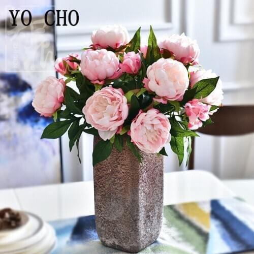 3 Branch Big Artificial Peonies Flowers Bunch Wedding Home Decor Silk Peony Flores DIY Party Decor Valentines Day Fake Flores