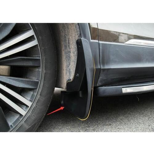 STYO 4pcs Car Mudguard Fender Rain Splash Mud Protection Mudguard Cover for VW Tiguan 2017 2018