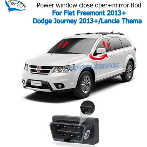 Forten Kingdom Car Auto Window Closer & Open Side Mirror folder unfold Kit For Dodge Journey With 2 Auto Switch