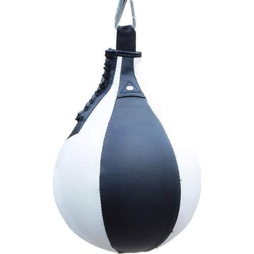 Boxing Speed Ball Pear Shape PU Speed Bag Boxing Punching Bag Swivel Speedball Exercise Fitness Training Ball