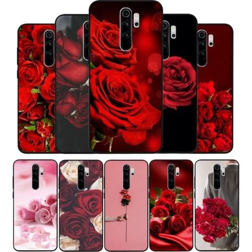 Valentines day roses Phone Case For Xiaomi Redmi note 9 8 7 6 5 4 Pro S for redmi 4A 4X 5 Plus 5A 7A Cover