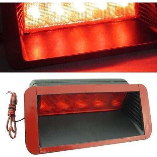 DC 12V Car High Mount 5 LED Warning Light 3rd Third Rear Tail Brake Stop Lamp