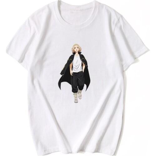 Anime Tokyo Avengers T Shirt Custom logo T-Shirt Women Men Cartoon Harajuku Short Sleeve Tops Dropshipping Summer