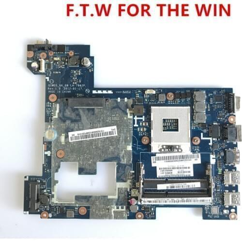 G580 P580 QIWLAPTOP MOTHERBOARD FIT FOR LENOVO NOTEBOOK MAINBOARD High Quality tested LA-7982P 100% work