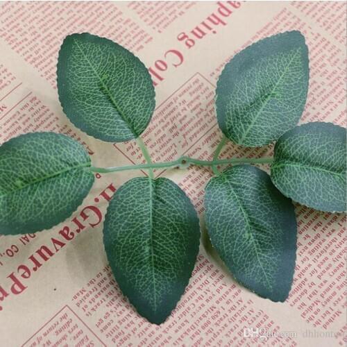 Artidicial Cloth Maple Leaves Multicolor Fake green rose Leaf For Art Scrapbooking Wedding Party Decor Craft