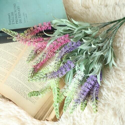 10Pcs Artificial sage Grass fake plants Plastic Flower decoration Wedding Home Table Decor Flower arrangement Photography Props