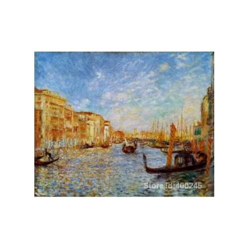 Paintings by Pierre Auguste Renoir Grand Canal Venice Hand painted art on canvas High quality