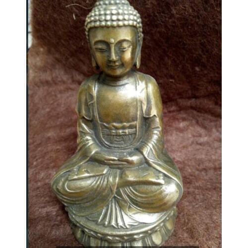 Chinas copper sculpture of guanyin bodhisattva figure of Buddha metal handicraft