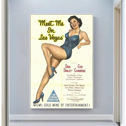 CP1472 Meet Me in Las Vegas Classic Hot Movie Print Silk Fabric Poster Indoor Wall Art Decor Gift