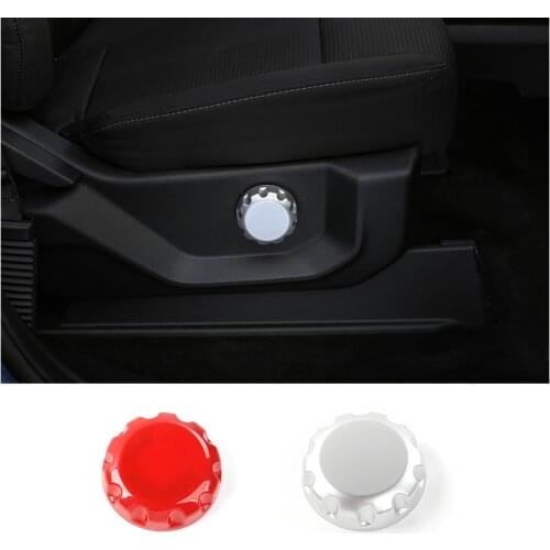 MOPAI ABS Car Interior Copilot Seat Adjust Button Switch Decoration Cover Stickers For Ford F150 2015 Up Car Styling