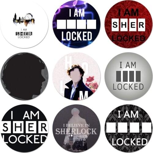Sherlocked Badge Brooch Pin Accessories For Clothes Backpack Decoration gift 58mm