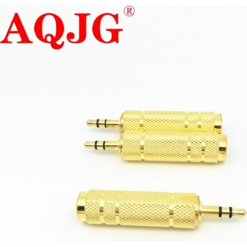 Headset 3.5 to 6.5 Converter 3.5mm Male to 6.5mm Female Jack Plug Microphone MIC Audio Adapter For PC Phone Stereo