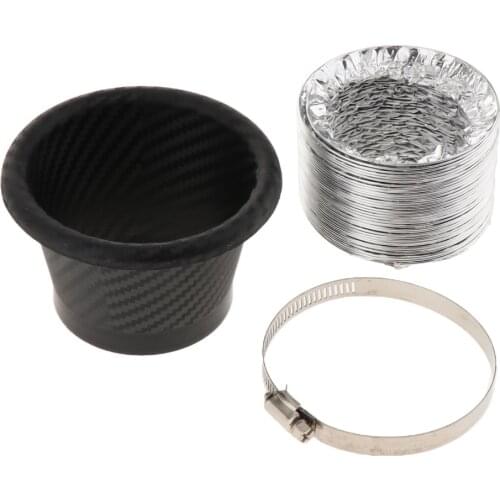 Plastic Universal Car Turbo Round Air Intake Turbine Inlet Pipe Air Funnel Diameter 65mm