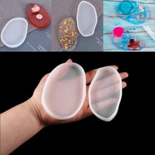 Coasters Silicone Molds UV Epoxy Resin Mould Flowers Tray Cup Mat Mold For DIY Crafts Table Decoration Supplies Coasters