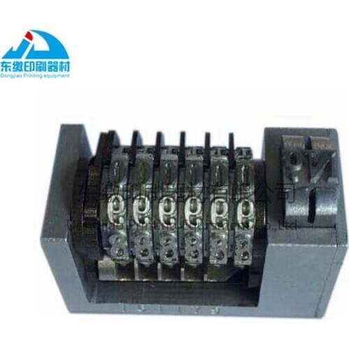 6 Digit Numbering Machine Cicero 4*8 Letterpress Offset Printing Numbering Machine Box