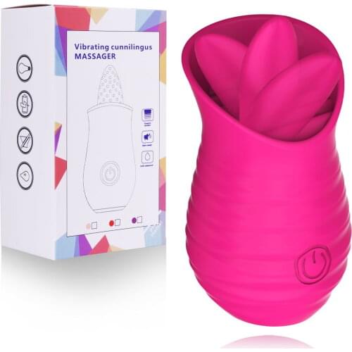 Sex Toy Tongue Vibrators Oral Licking Stimulator Women Clitoris Sucker Anal Nipple Licks Massage Female Sex Toys Adult Erotic 18