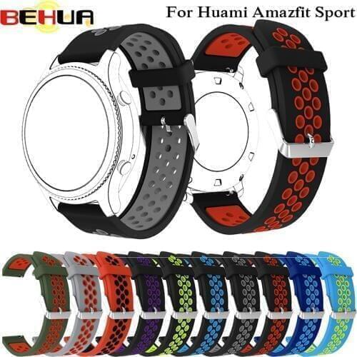 2018 hot Replacement Silicone Watch Band Bracelet Wrist Strap for Xiaomi Huami AMAZFIT Strap 22cm Watchbands Sports Smart Watch
